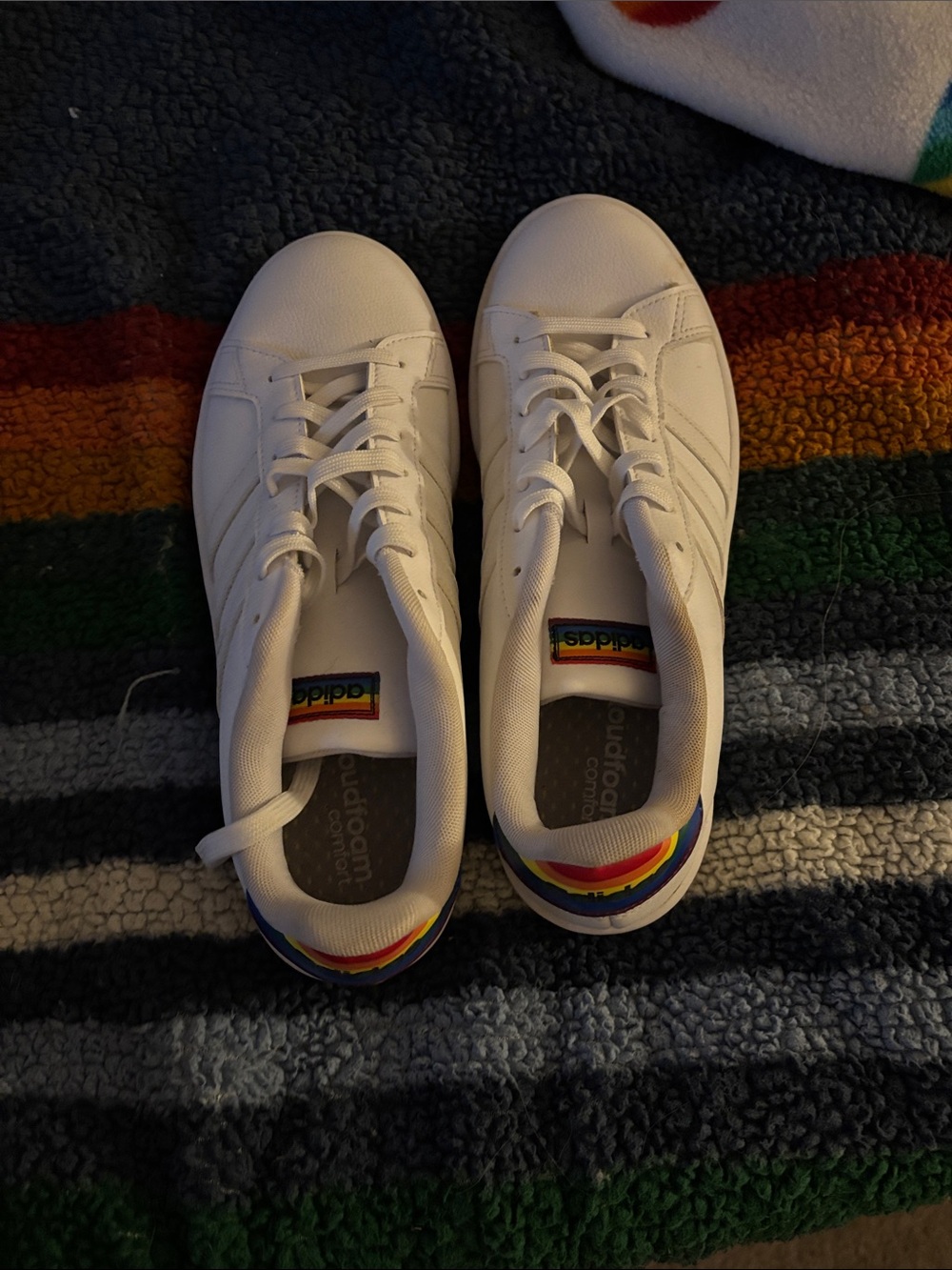 Adidas with Rainbow Heel - woman’s Casual Shoes